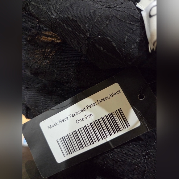 Kate Hewko Black Petal Dress - One Size Fits All (It's True!) - Picture 8 of 9